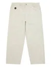 Aape By A Bathing Ape Moonface Elasticated Logo Trousers In White