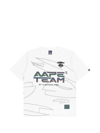 Aape By A Bathing Ape Moonface Graphic-print T-shirt In Animal Print
