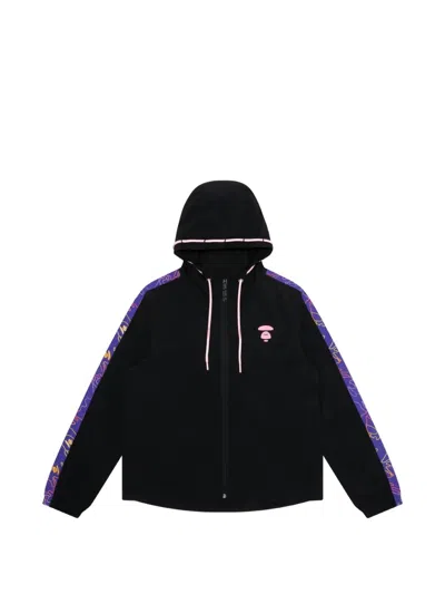 Aape By A Bathing Ape Moonface Hooded Jacket In Black