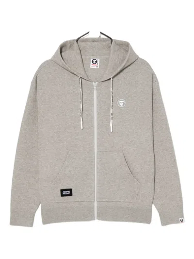 Aape By A Bathing Ape Moonface Hoodie In Gray