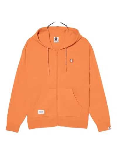 Aape By A Bathing Ape Moonface Hoodie In Orange