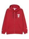 Aape By A Bathing Ape Moonface Hoodie In Red