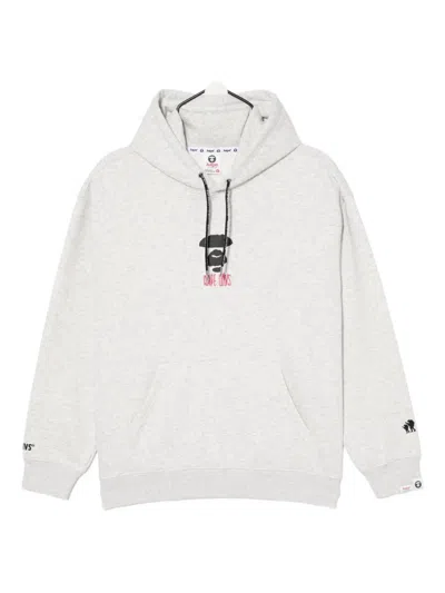 Aape By A Bathing Ape Moonface Hoodie In White