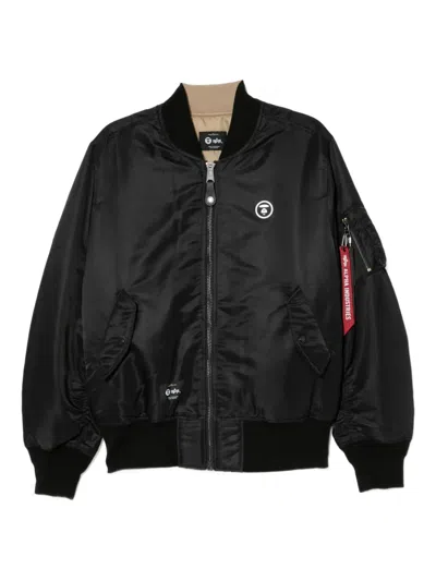 Aape By A Bathing Ape Moonface Jacket In Black