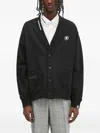 Aape By A Bathing Ape Moonface Logo Buttoned Cardigan In Black