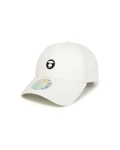 Aape By A Bathing Ape Moonface Logo Cap In White