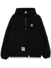 Aape By A Bathing Ape Moonface Logo Padded Jacket In Black