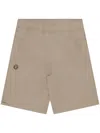 Aape By A Bathing Ape Moonface Logo-patch Shorts In Neutrals