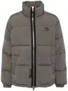 Aape By A Bathing Ape Moonface Logo Puffer Jacket In Grey