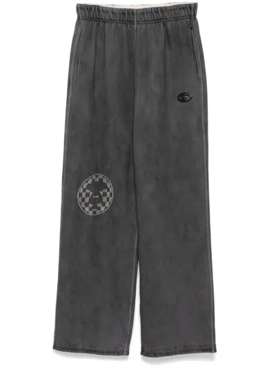 Aape By A Bathing Ape Moonface Logo Sweatpants In Grey
