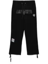 Aape By A Bathing Ape Moonface-logo Track Pants In Black