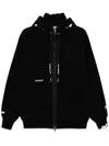 Aape By A Bathing Ape Moonface Logo Zip-up Hoodie In Black