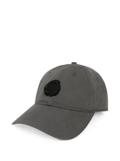 Aape By A Bathing Ape Moonface Logo-patch Cap In Gray