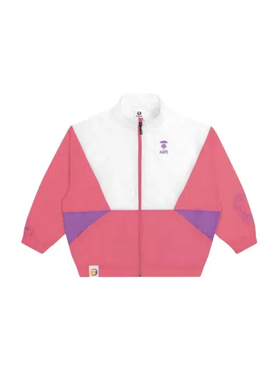 Aape By A Bathing Ape Moonface Logo-print Jacket In Pink