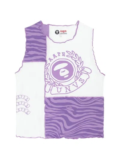Aape By A Bathing Ape Moonface Patchwork Tank Top In Multi