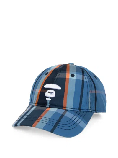 Aape By A Bathing Ape Moonface Plaid Cap In Multi