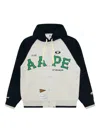 Aape By A Bathing Ape Moonface Raglan Hooded Jacket In Green