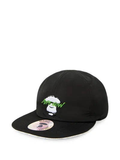 Aape By A Bathing Ape Moonface Reversible Cap In Black