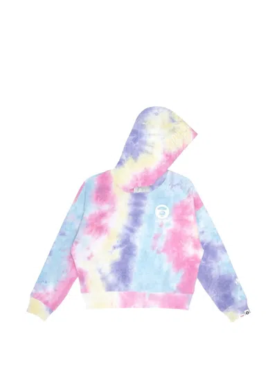 Aape By A Bathing Ape Moonface Tie-dye Hoodie In Multi