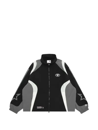 Aape By A Bathing Ape Moonface Zip-up Jacket In Black