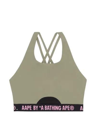 Aape By A Bathing Ape Moonface-detail Bra Top In Multi