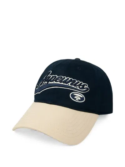 Aape By A Bathing Ape Moonface-embroidery Baseball Cap In Blue