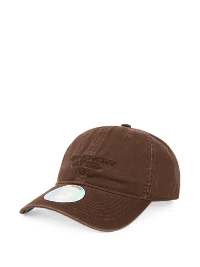 Aape By A Bathing Ape Moonface-patch Baseball Cap In Brown