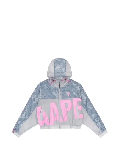 Aape By A Bathing Ape Moonface-print Hooded Jacket In Multi