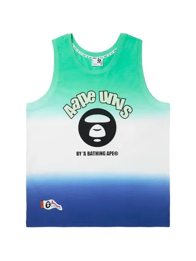 Aape By A Bathing Ape Moonface-printed Gradient Tank Top In Multi