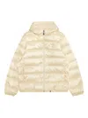 Aape By A Bathing Ape Mooonface Logo Hooded Down Jacket In Gold