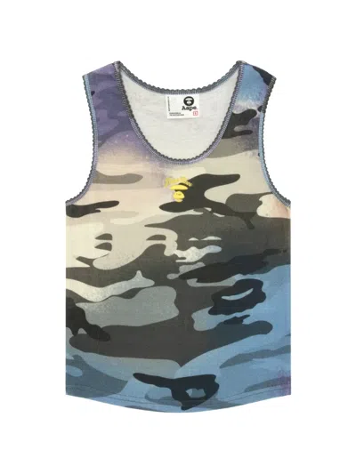 Aape By A Bathing Ape 카무플라주 자수 베스트 In Multi