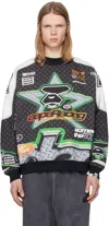 Aape By A Bathing Ape Multicolor Aape Main Crewneck Sweatshirt In Mlx Multi
