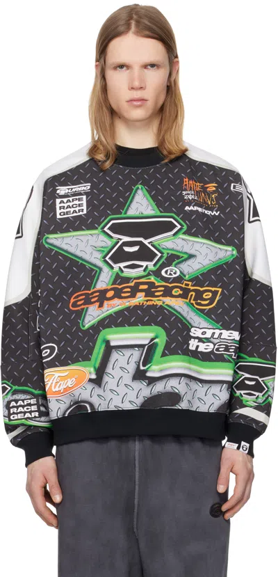 Aape By A Bathing Ape Multicolor Aape Main Crewneck Sweatshirt In Mlx Multi