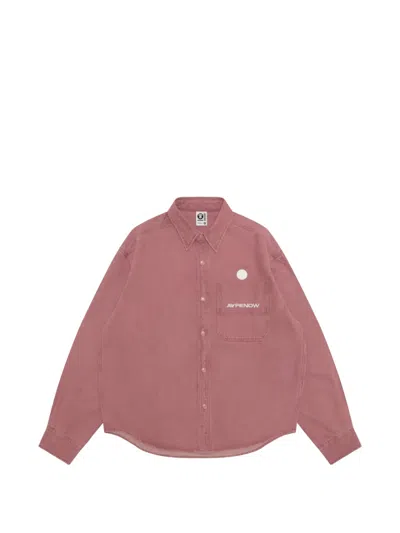 Aape By A Bathing Ape Patch Pocket Shirt In Pink