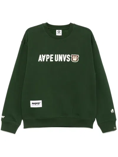 Aape By A Bathing Ape Sweatshirt Mit Patches In Grün