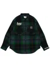 Aape By A Bathing Ape Plaid Shirt In Blau