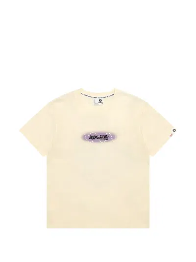 Aape By A Bathing Ape T-shirt Mit Print In Neutral