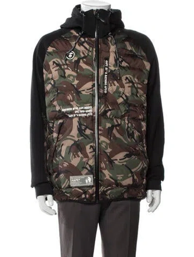 Pre-owned Aape By A Bathing Ape Printed Utility Jacket In Multi