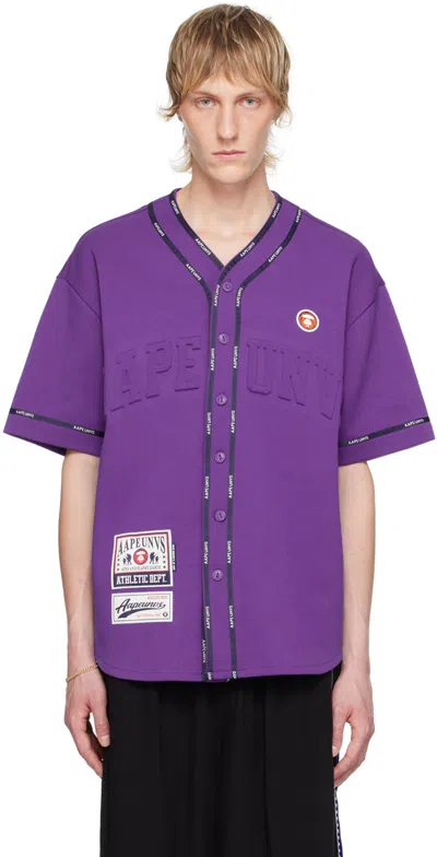 Aape By A Bathing Ape Purple Patch Shirt In Ppx Purple