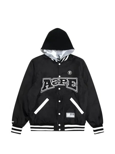 Aape By A Bathing Ape Reversible Hooded Jacket In Black