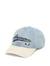 Aape By A Bathing Ape Script-logo Denim Cap In Blue