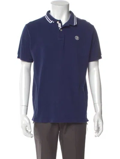 Pre-owned Aape By A Bathing Ape Short Sleeve Shirt In Blue