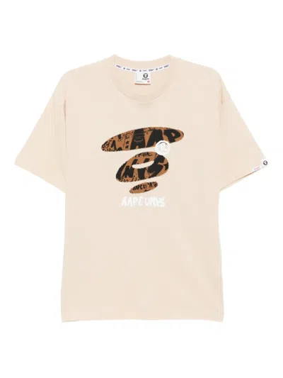 Aape By A Bathing Ape Short Sleeves T-shirt In Neutral