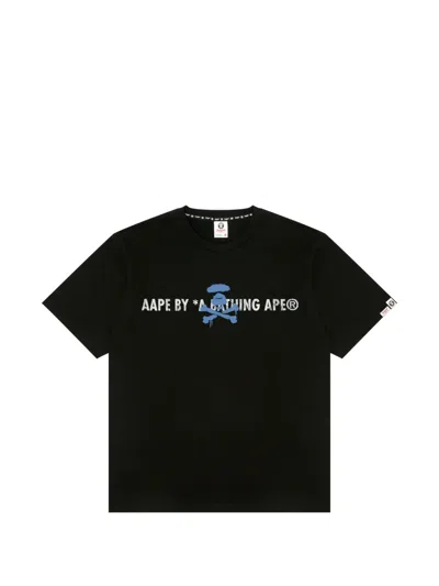 Aape By A Bathing Ape Short-sleeve T-shirt In Black