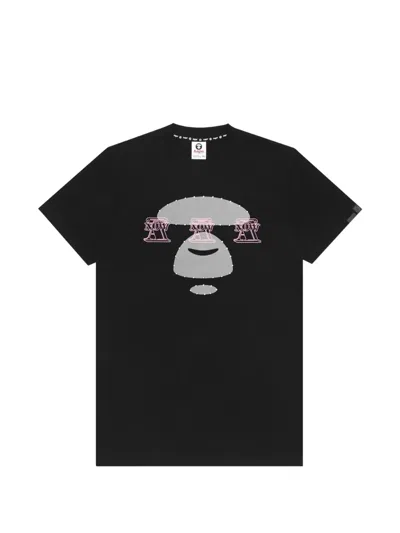 Aape By A Bathing Ape Short-sleeves T-shirt In Black