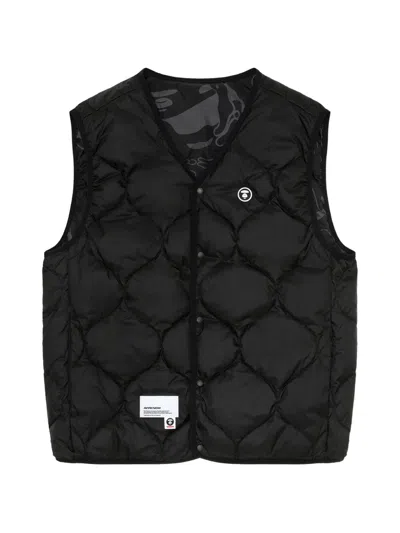 Aape By A Bathing Ape Sleeveless Gilet In Black