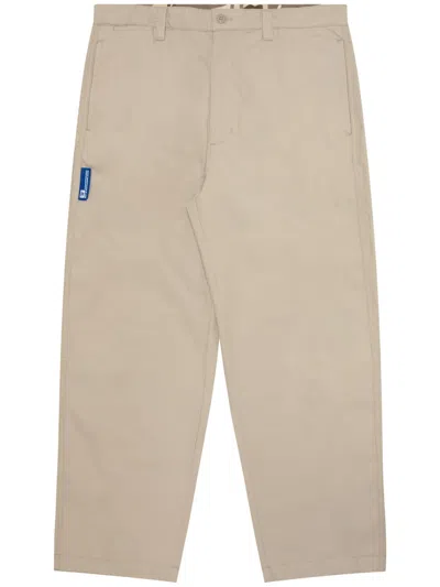 Aape By A Bathing Ape Straight-leg Cotton Trousers In Nude