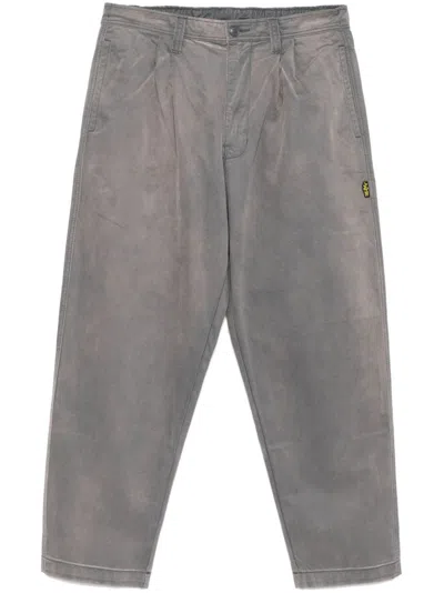 Aape By A Bathing Ape Straight-leg Trousers In Grey