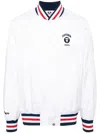 Aape By A Bathing Ape Stripe-trim Bomber Jacket In 白色