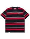 Aape By A Bathing Ape Striped T-shirt In Black